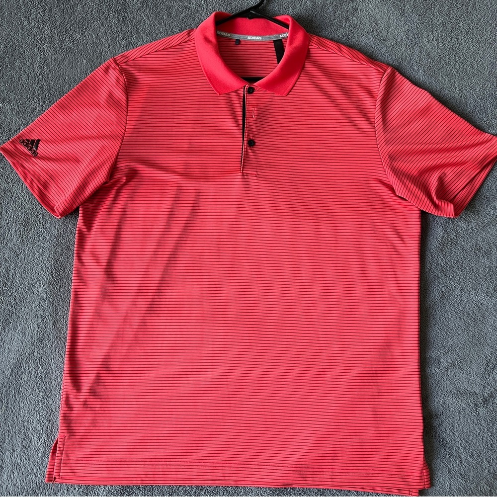🔥Adidas Men's Red Polo Shirt